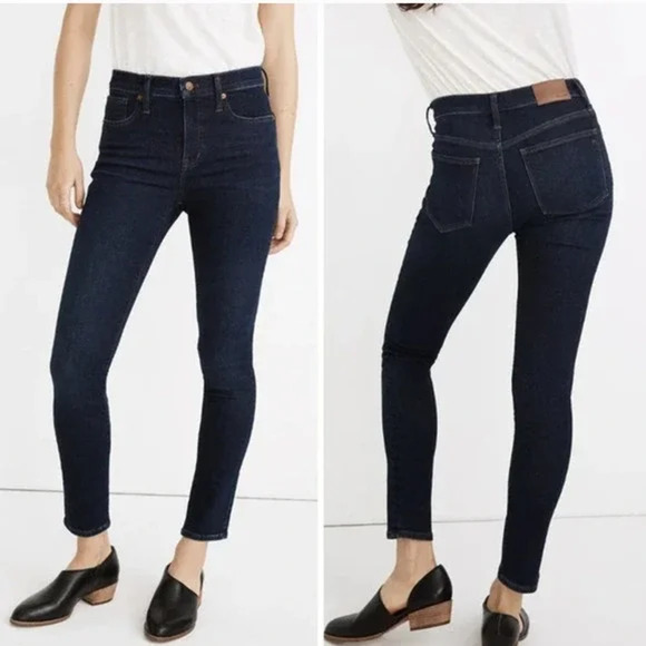 Madewell Mid Rise Lean Skinny Jeans Women's Size 28 Medium Blue Orland Wash - Picture 16 of 16